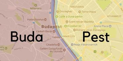 布达佩斯的街区地图