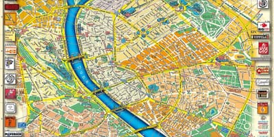 地图的布达佩斯市公园