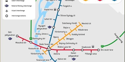 地铁图匈牙利布达佩斯